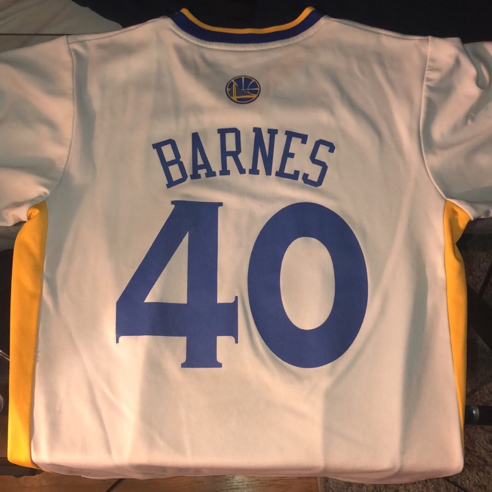 Harrison Barnes Short-Sleeve Warriors Jersey